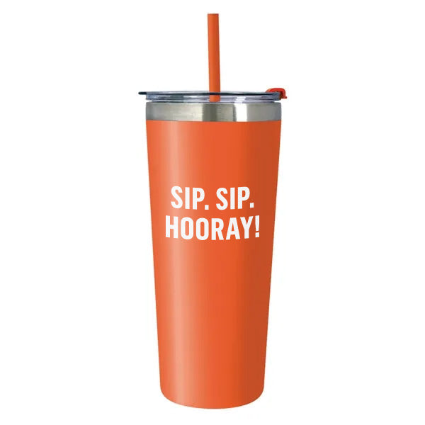 Wildflower Tumbler - Orange